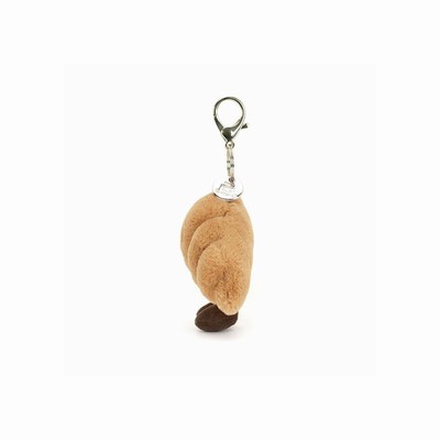 Jellycat Croissant Bag Charm USA | 17596EQYD